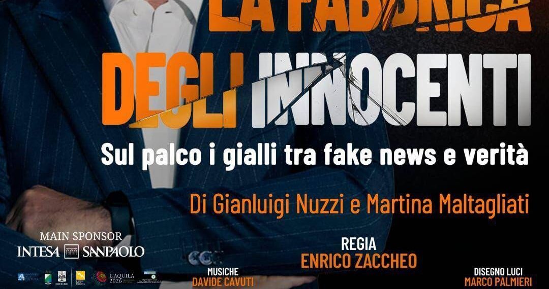 A teatro Gianluigi Nuzzi porta i gialli con ‘La fabbrica degli innocenti’, tra fake news e verità