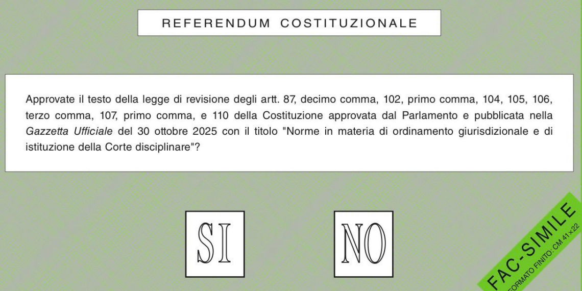Referendum, su sito Viminale fac-simile scheda che riceveranno gli elettori