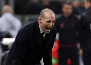 Milan: Allegri ‘proteste sul rigore? Non vorrei che il cuore cedesse’