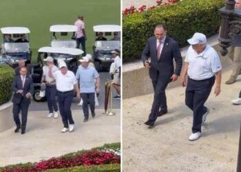 Trump, per oggi niente guerra: la domenica tra golf e autografi